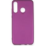 HappyCase Huawei P30 Lite Kılıf Yumuşak Silikon Kılıf - Mürdüm