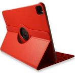 Happycase iPad Pro 12.9 (2018) Kılıf 360 Tablet Dönerli Kılıf - Kırmızı