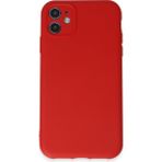 HappyCase iPhone 11 Kılıf Yumuşak Silikon Kılıf - Kırmızı