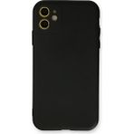 HappyCase iPhone 11 Kılıf Yumuşak Silikon Kılıf - Siyah