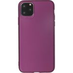 HappyCase iPhone 11 Pro Max Kılıf Yumuşak Silikon Kılıf - Mürdüm