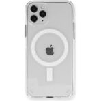 HappyCase iPhone 12 Pro Kılıf Magneticsafe Şeffaf Silikon - Şeffaf