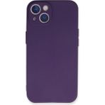 HappyCase iPhone 13 Kılıf Yumuşak Silikon Kılıf - Mor