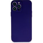 HappyCase iPhone 13 Pro Kılıf Yumuşak Silikon Kılıf - Mavi
