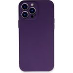 HappyCase iPhone 13 Pro Kılıf Yumuşak Silikon Kılıf - Mor
