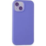 HappyCase iPhone 15 Plus Kılıf Yumuşak Silikon Kılıf - Lila
