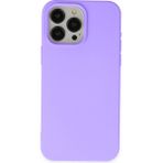 HappyCase iPhone 15 Pro Kılıf Yumuşak Silikon Kılıf - Lila