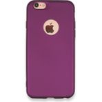 HappyCase iPhone 6 Kılıf Yumuşak Silikon Kılıf - Mürdüm