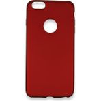 HappyCase iPhone 6 Plus Kılıf Yumuşak Silikon Kılıf - Bordo