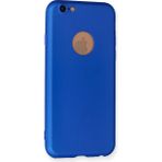 HappyCase iPhone 6 Plus Kılıf Yumuşak Silikon Kılıf - Mavi