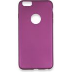 HappyCase iPhone 6 Plus Kılıf Yumuşak Silikon Kılıf - Mürdüm