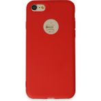 HappyCase iPhone 7 Kılıf Yumuşak Silikon Kılıf - Kırmızı