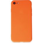 HappyCase iPhone 7 Kılıf Yumuşak Silikon Kılıf - Parlak Turuncu