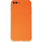 HappyCase iPhone 7 Plus Kılıf Yumuşak Silikon Kılıf - Turuncu