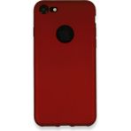 HappyCase iPhone 8 Kılıf Yumuşak Silikon Kılıf - Bordo