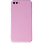 HappyCase iPhone 8 Plus Kılıf Yumuşak Silikon Kılıf - Açık Mor