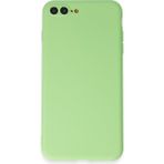 HappyCase iPhone 8 Plus Kılıf Yumuşak Silikon Kılıf - Açık Yeşil