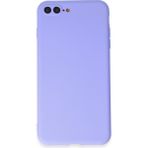 HappyCase iPhone 8 Plus Kılıf Yumuşak Silikon Kılıf - Lila