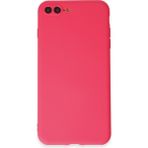 HappyCase iPhone 8 Plus Kılıf Yumuşak Silikon Kılıf - Pembe