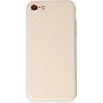 HappyCase iPhone Se 2020 Kılıf Yumuşak Silikon Kılıf - Krem