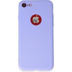 HappyCase iPhone Se 2020 Kılıf Yumuşak Silikon Kılıf - Lila