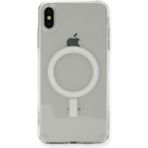 HappyCase iPhone x Kılıf Magneticsafe Şeffaf Silikon - Şeffaf