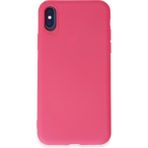 HappyCase iPhone x Kılıf Yumuşak Silikon Kılıf - Pembe