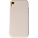 HappyCase iPhone Xr Kılıf Yumuşak Silikon Kılıf - Krem