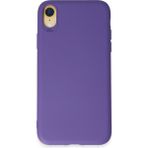 HappyCase iPhone Xr Kılıf Yumuşak Silikon Kılıf - Mor