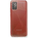 Happycase Samsung Galaxy A02S Kılıf Deluxe 2mm Şeffaf Silikon