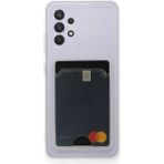 HappyCase Samsung Galaxy A72 Kılıf Kartlıklı Şeffaf Kart Koymalı Silikon Yumuşak Kapak Kılıf- Şeffaf