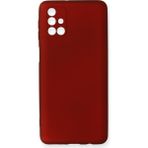 HappyCase Samsung Galaxy M31S Kılıf Yumuşak Silikon Kılıf - Bordo