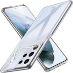 Happycase Samsung Galaxy S21 Ultra Kılıf Lüx Şeffaf Silikon