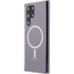 HappyCase Samsung Galaxy S22 Ultra Kılıf Magneticsafe Şeffaf Silikon - Şeffaf