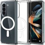 HappyCase Samsung Galaxy Z Fold 5 Kılıf Magneticsafe Şeffaf Silikon - Şeffaf