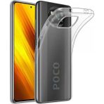 Happycase Xiaomi Pocophone X3 Kılıf Lüx Şeffaf Silikon