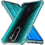 HappyCase Xiaomi Redmi Note 8 Pro Kapak Köşe Korumalı Airbag Antishock Silikon Kılıf - Şeffaf