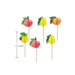 Happyland Hawaian Meyve cupcake kürdan Meyve şekilli Kürdan 10 adet Parti Kürdanı