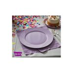 Happyland Lila Renk MİKA TABAK 6'LI 23CM Doğum Günü Organizasyon Piknik Tabağı