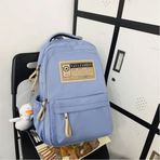 Happylifee 5003 Mavi Kampüs Öğrenci Unisex Okul Çantası