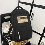 Happylifee 5003 Siyah Kampüs Öğrenci Unisex Okul Çantası