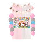 HAPPYLOOPPARTY Hello Kitty Doğum Günü Parti Malzemeleri Süsleri Mixxi Set Friends