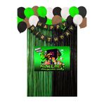 HAPPYLOOPPARTY MiNeCrAfT Doğum Günü Perde & İyiki Doğdun Banner Parti Malzemeleri Süsleri 35x50 Cm