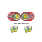 HAPPYLOOPPARTY Pokemon Pikachu Tema Uyumlu Baskılı 8 Kişilik Tabak , Bardak Doğum Günü Set