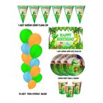 HAPPYLOOPPARTY The Good Dinosaur Dinazor Hayvanlar 16 Kişilik Doğum Günü Parti Malzemeleri Süsleri