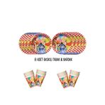 HAPPYLOOPPARTY Winnie The Pooh Tema Uyumlu Baskılı 8 Kişilik Tabak , Bardak Doğum Günü Set