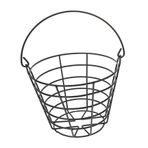 Happyyami 1 Bilgisayar Golf sepeti alıştırma topu kabı küçük metal sepet erkekler için golf topları saklama sepetleri golf sahası sepetleri golf topu saklama sepeti adam konteyner rafı