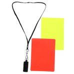 Happyyami 1 Takım Futbol Maçı Hakemi Kırmızı Ve Sarı Kart Düdüğü Seti Futbol Düdüğü Futbolda Kırmızı Kartlar Basketbol Düdüğü Hakem Düdüğü Spor Hakem Kartı Standart Kart Çok Işlevli Pvc