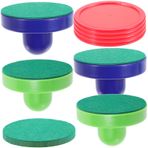 Happyyami 1 Takım hava hokeyi seti air hockey Hokey masası aksesuarları hokey masası vuruşçusu hokey dekoru mini hokey sopaları hokey oyun diskleri buz hokeyi diskleri Çevresel Reçine
