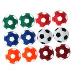 Happyyami 12 Adet masa üstü langırt bayan süet eldiven oyuncak bowling topu mini yedek futbol masa Tenisi masa langırtı makaralar masa futbolu topu Futbol topu masaüstü futbol makinesi